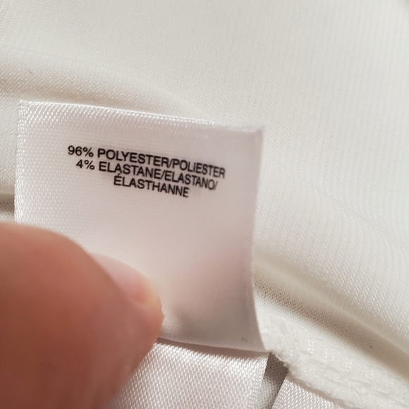 Kasper Women's White Scalloped Tank Top. SMALL. NWT - Picture 6 of 9